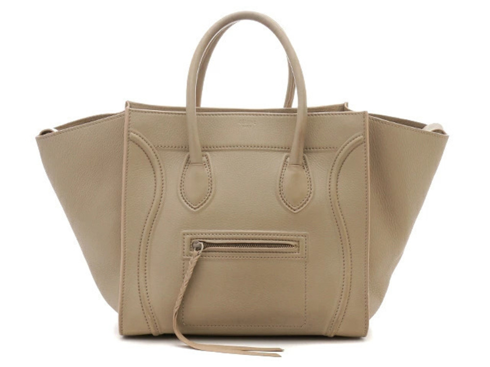 Celine Luggage Tote Phantom Bag Beige Cream